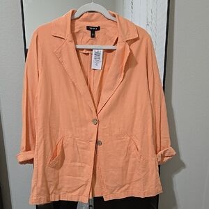 Torrid Peach Relaxed Blazer Jacket